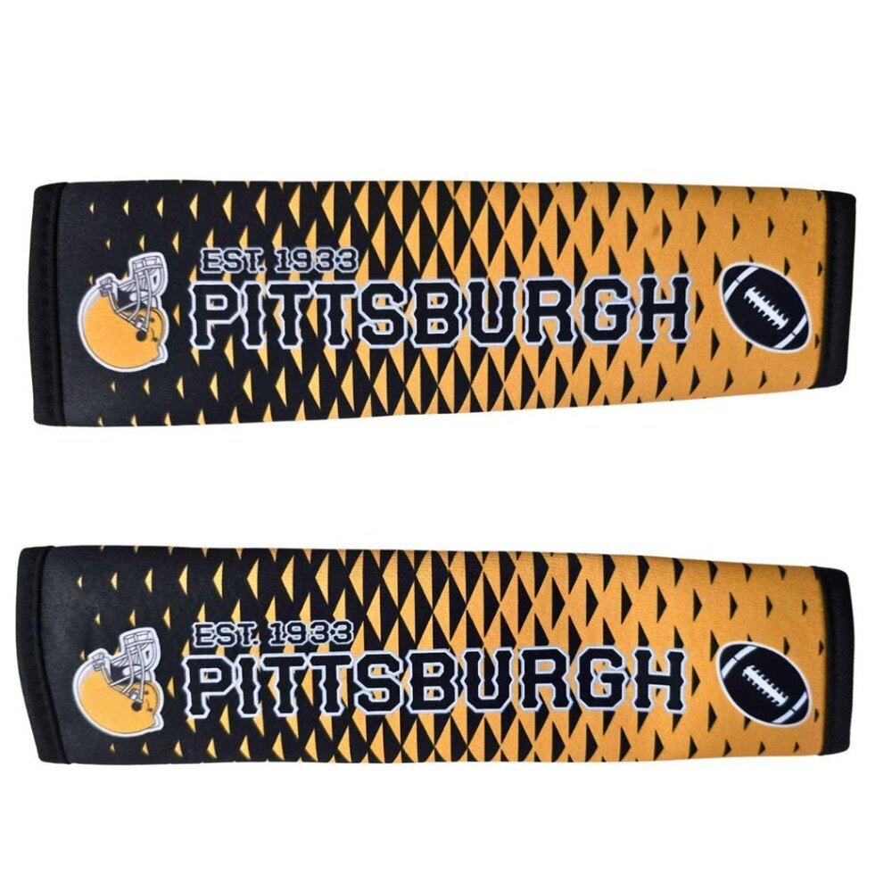 Pittsburgh Steelers Seat Belt Covers 2 Pack Car Truck Shoulder Pads NEW